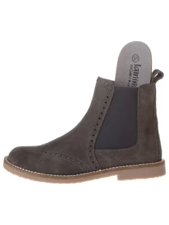 Leder-Chelsea-Boots in Braun