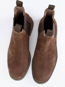 Leder-Chelsea-Boots in Braun