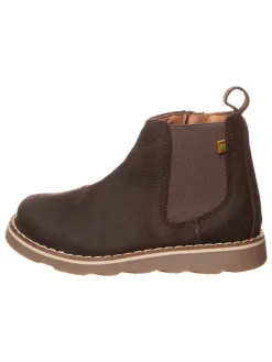 Leder-Chelsea-Boots in Braun