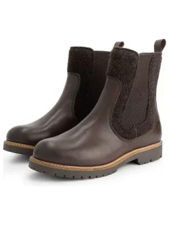 Leder-Chelsea-Boots in Braun