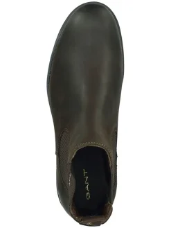 Leder-Chelsea-Boots in Braun