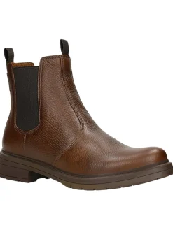 Leder-Chelsea-Boots in Braun