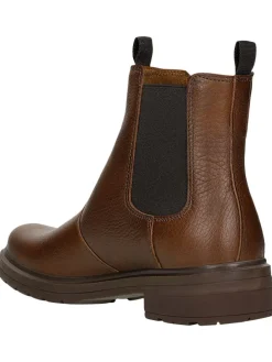 Leder-Chelsea-Boots in Braun
