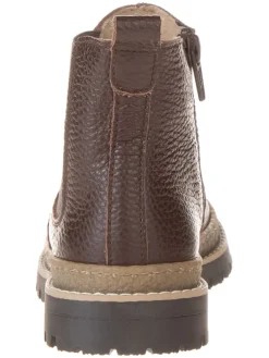 Leder-Chelsea-Boots in Braun