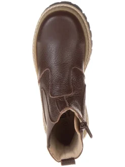 Leder-Chelsea-Boots in Braun