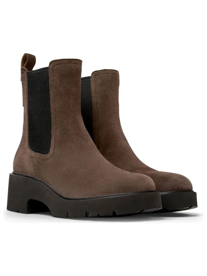 Leder-Chelsea-Boots in Braun