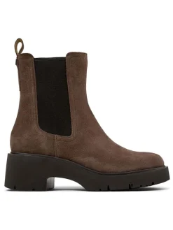 Leder-Chelsea-Boots in Braun