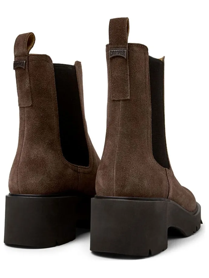 Leder-Chelsea-Boots in Braun