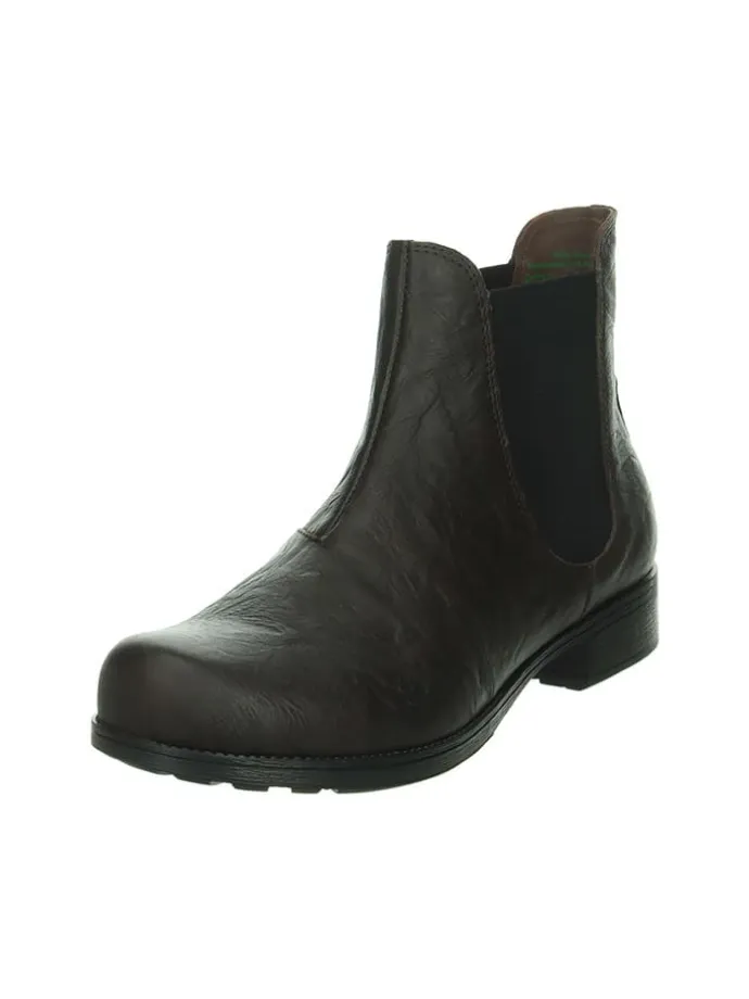 Leder-Chelsea-Boots in Braun