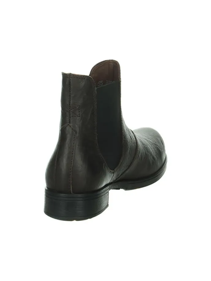 Leder-Chelsea-Boots in Braun