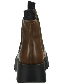 Leder-Chelsea-Boots in Braun