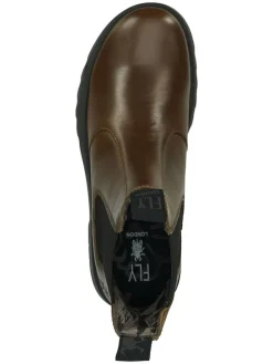 Leder-Chelsea-Boots in Braun