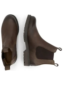 Leder-Chelsea-Boots in Braun