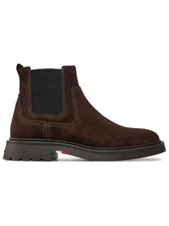 Leder-Chelsea-Boots in Braun