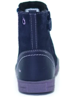 Leder-Chelsea-Boots in Dunkelblau