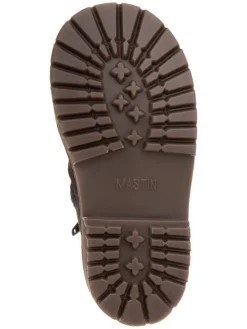 Leder-Chelsea-Boots in Dunkelblau