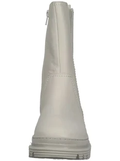 Leder-Chelsea-Boots in Grau