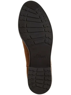 Leder-Chelsea-Boots in Hellbraun