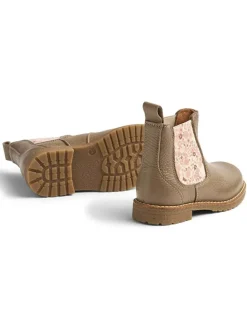 Leder-Chelsea-Boots in Hellbraun