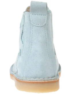 Leder-Chelsea-Boots in Hellblau