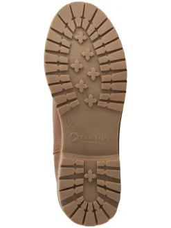 Leder-Chelsea-Boots in Hellbraun