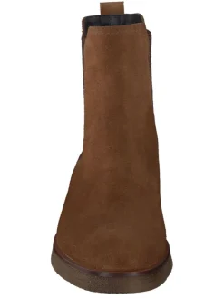 Leder-Chelsea-Boots in Hellbraun