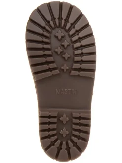 Leder-Chelsea-Boots in Khaki