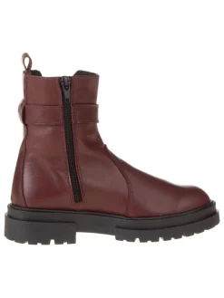 Leder-Chelsea-Boots in Rot
