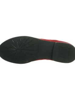 Leder-Chelsea-Boots in Rot