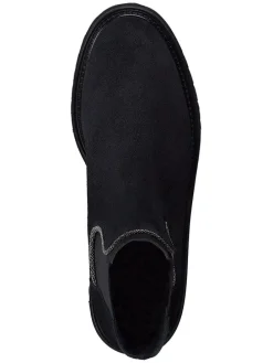 Leder-Chelsea-Boots in Schwarz