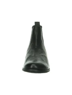 Leder-Chelsea-Boots in Schwarz