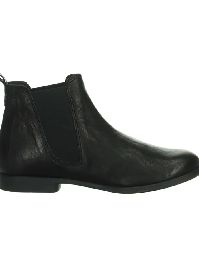 Leder-Chelsea-Boots in Schwarz