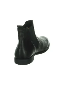 Leder-Chelsea-Boots in Schwarz