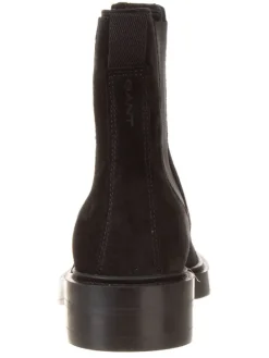 Leder-Chelsea-Boots in Schwarz