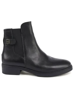 Leder-Chelsea-Boots in Schwarz