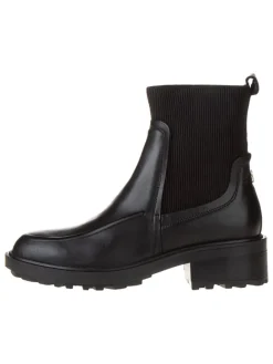 Leder-Chelsea-Boots in Schwarz