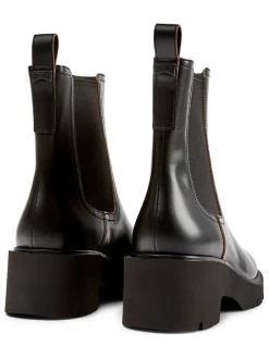 Leder-Chelsea-Boots in Schwarz