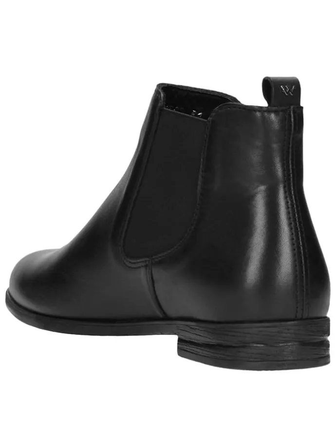 Leder-Chelsea-Boots in Schwarz
