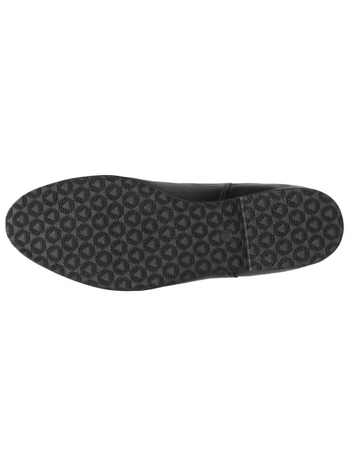 Leder-Chelsea-Boots in Schwarz