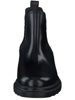 Leder-Chelsea-Boots in Schwarz