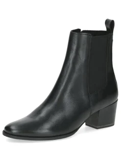 Leder-Chelsea-Boots in Schwarz