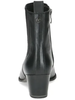 Leder-Chelsea-Boots in Schwarz