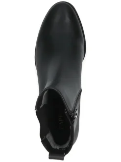 Leder-Chelsea-Boots in Schwarz