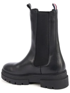 Leder-Chelsea-Boots in Schwarz