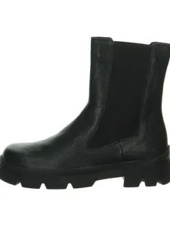 Leder-Chelsea-Boots in Schwarz
