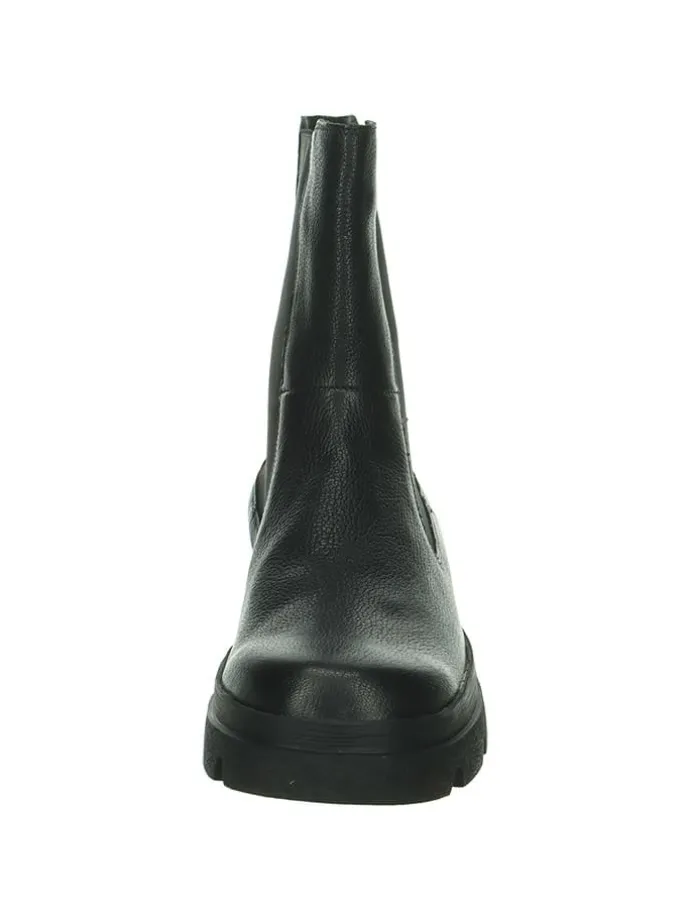 Leder-Chelsea-Boots in Schwarz