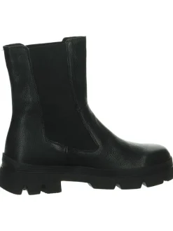 Leder-Chelsea-Boots in Schwarz