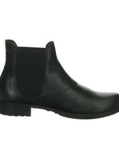 Leder-Chelsea-Boots in Schwarz