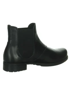 Leder-Chelsea-Boots in Schwarz