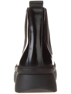 Leder-Chelsea-Boots in Schwarz